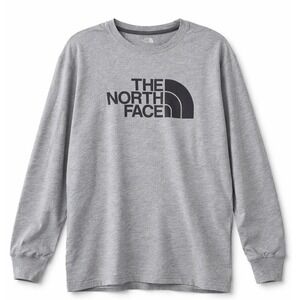 The North Face Mens Long‎ Sleeve Graphic Logo T-Shirt Heather Grey Large Classic
